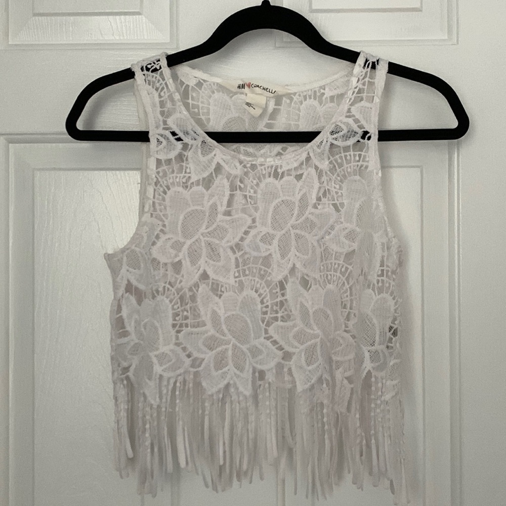 Lace Fringe Boho Tank